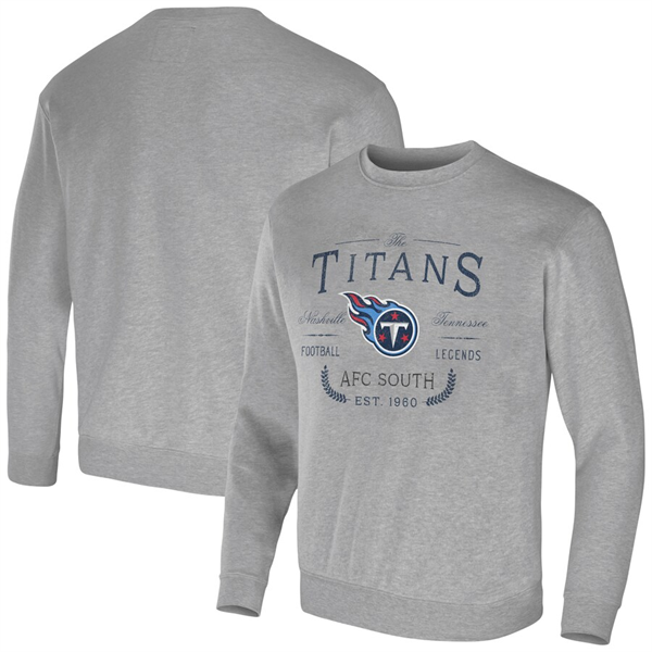 Men's Gray Tennessee Titans Darius Rucker Collection Pullover Sweatshirt